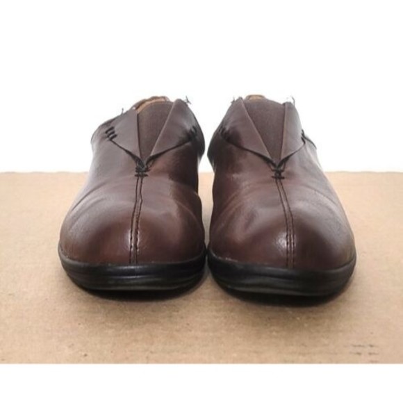 Croft & Barrow Ortholite Lena Brown Leather Loafers Womens Size 9 Comfort Shoes - Picture 2 of 9